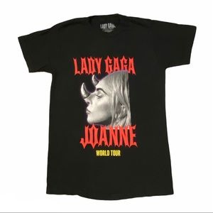 LADY GAGA World Tour Black Short Sleeve Tee Sz S